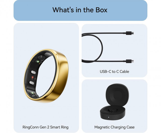 Розумне кільце RingConn Gen 2 Royal Gold (Size 13)